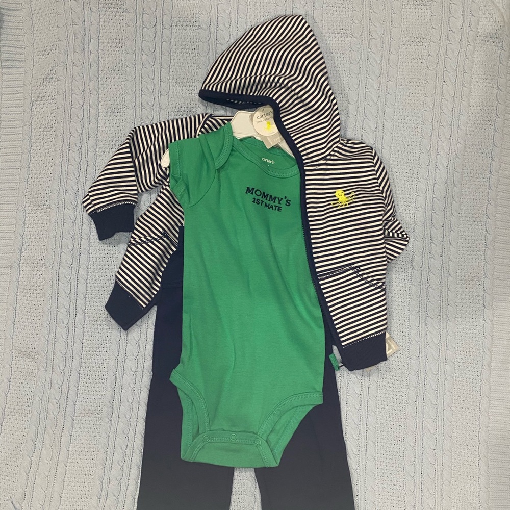 NWT Carter’s baby boys nautical theme 3pcs - sz12m
